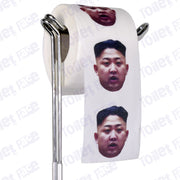 Kim Jong Un Novelty Toilet Paper Product Image On A Stand
