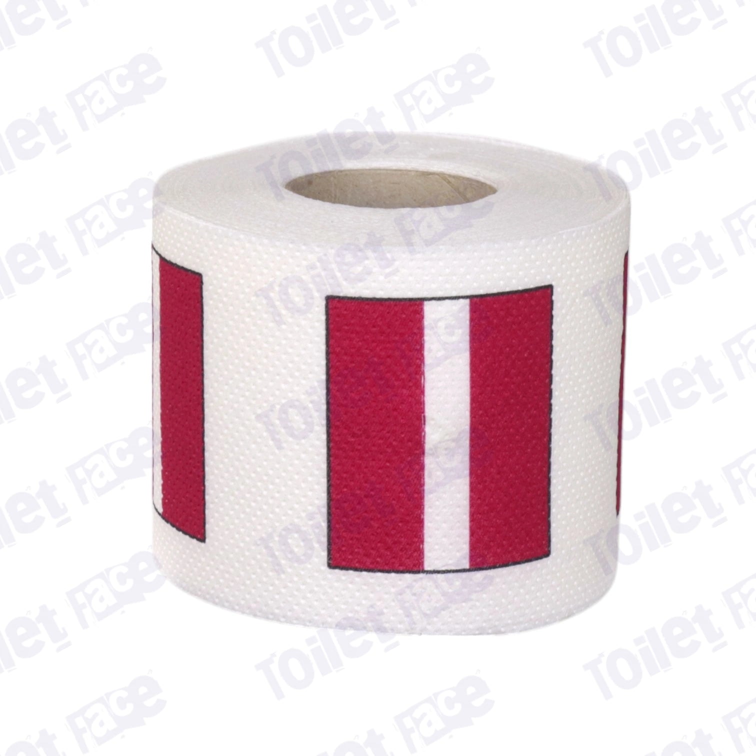 latvia flag printed on novelty toilet paper roll