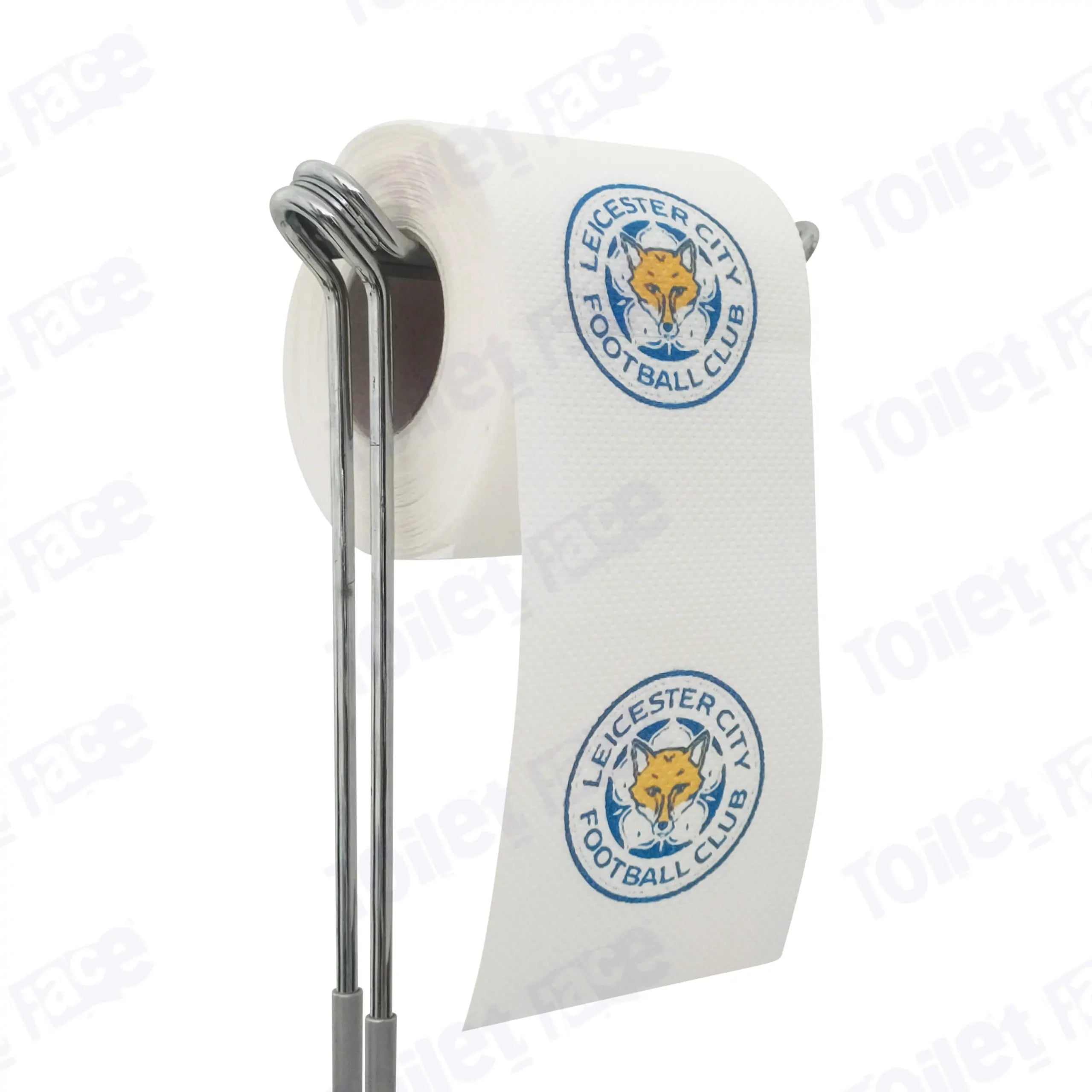 Leicester City Novelty Toilet Paper Product Image On A Stand|Leicester City Novelty Toilet Paper Product Image On It's Side|||||||||||||||||||||||