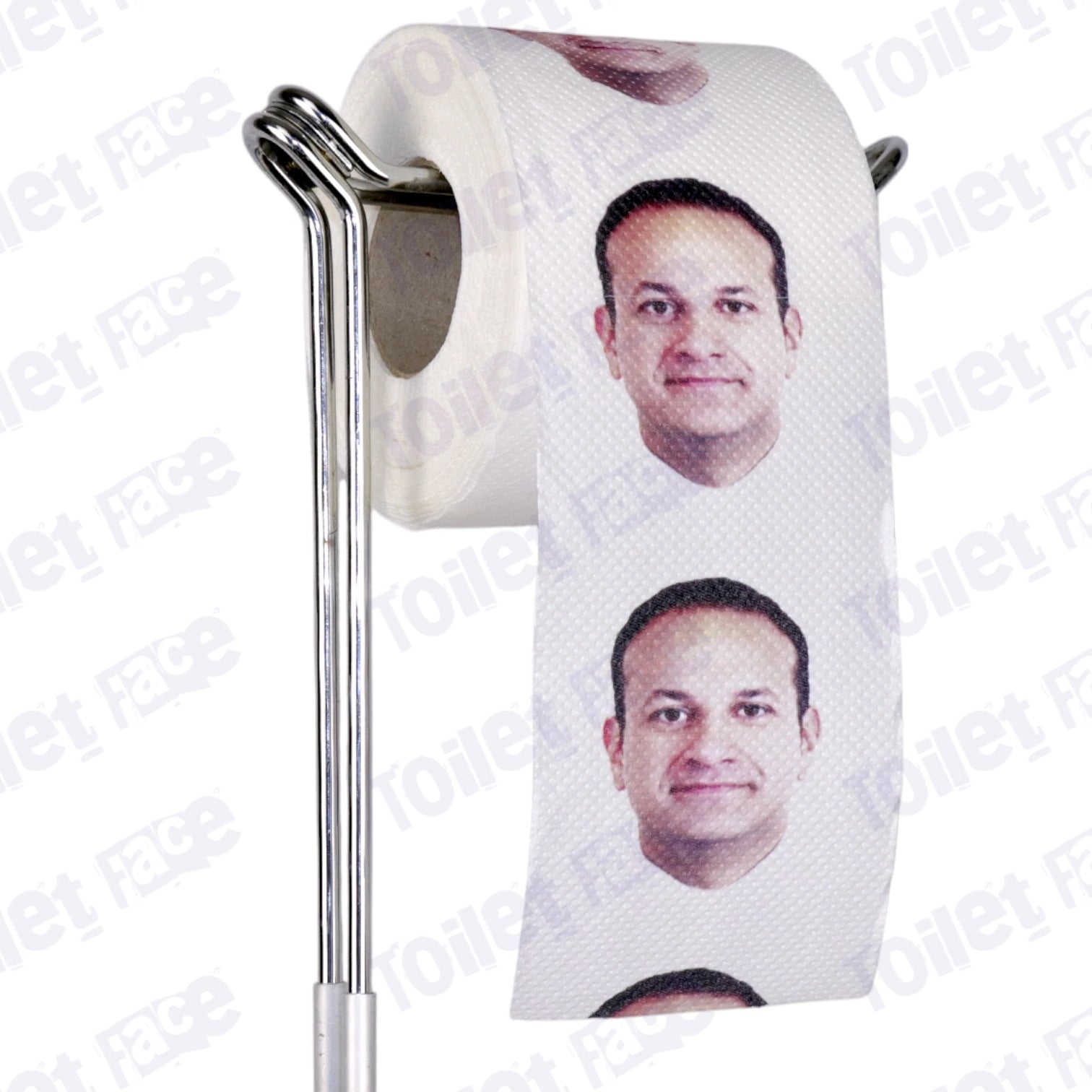Leo Varadkar Novelty Toilet Paper Product Image On A Stand
