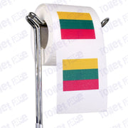 lithuania flag novelty toilet paper on a holder