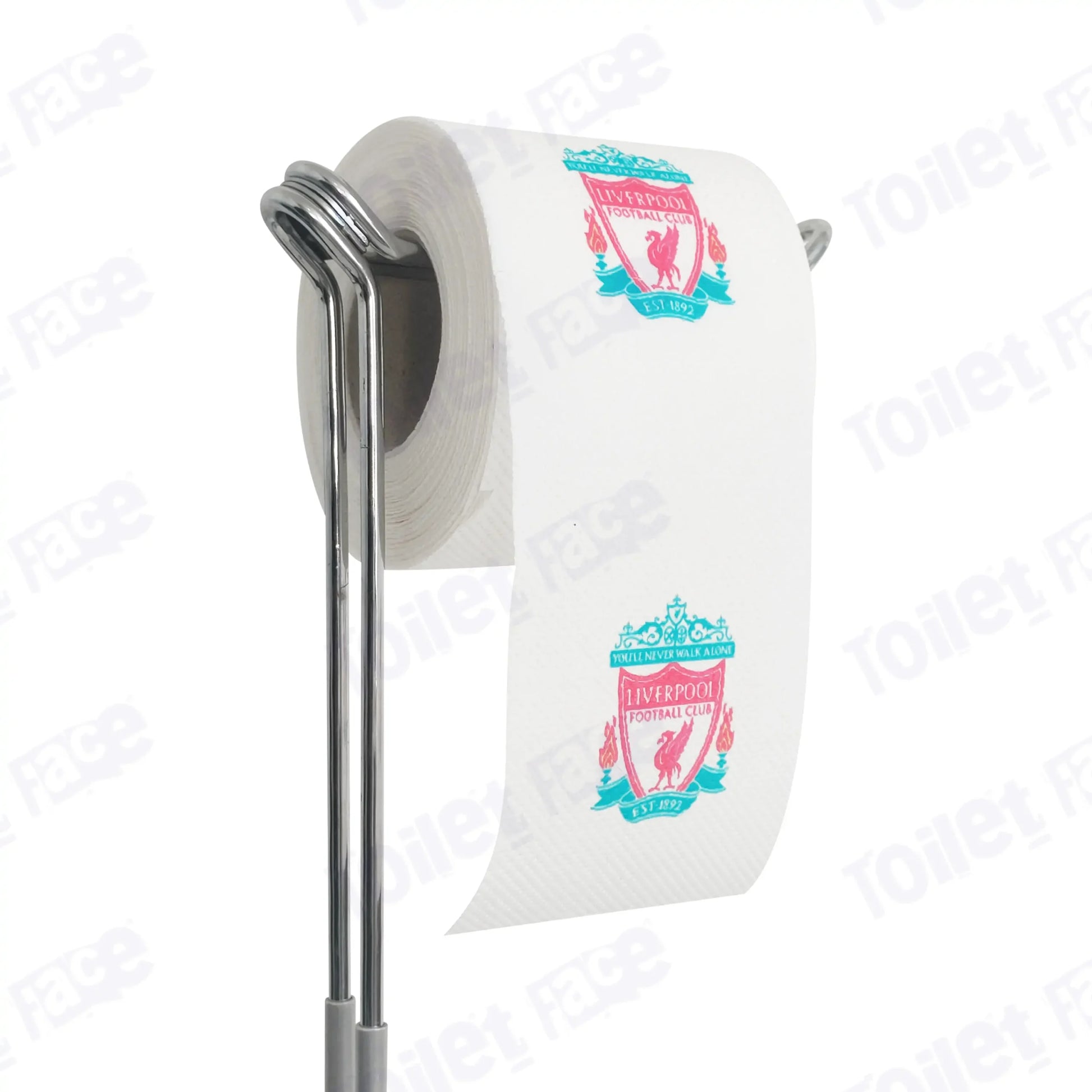 Liverpool Novelty Toilet Paper Product Image On A Stand|Liverpool Novelty Toilet Paper Product Image On It's Side|||||||||||||||||||||||