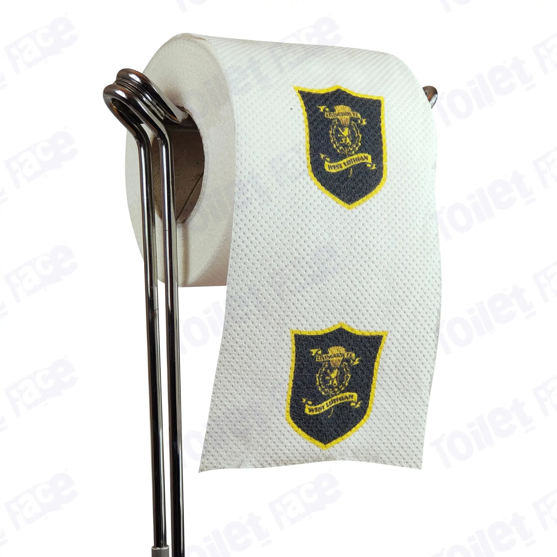 Livingston Novelty Toilet Paper Product Image On A Stand|Livingston Novelty Toilet Paper Product Image On It's Side|||||||||||||||