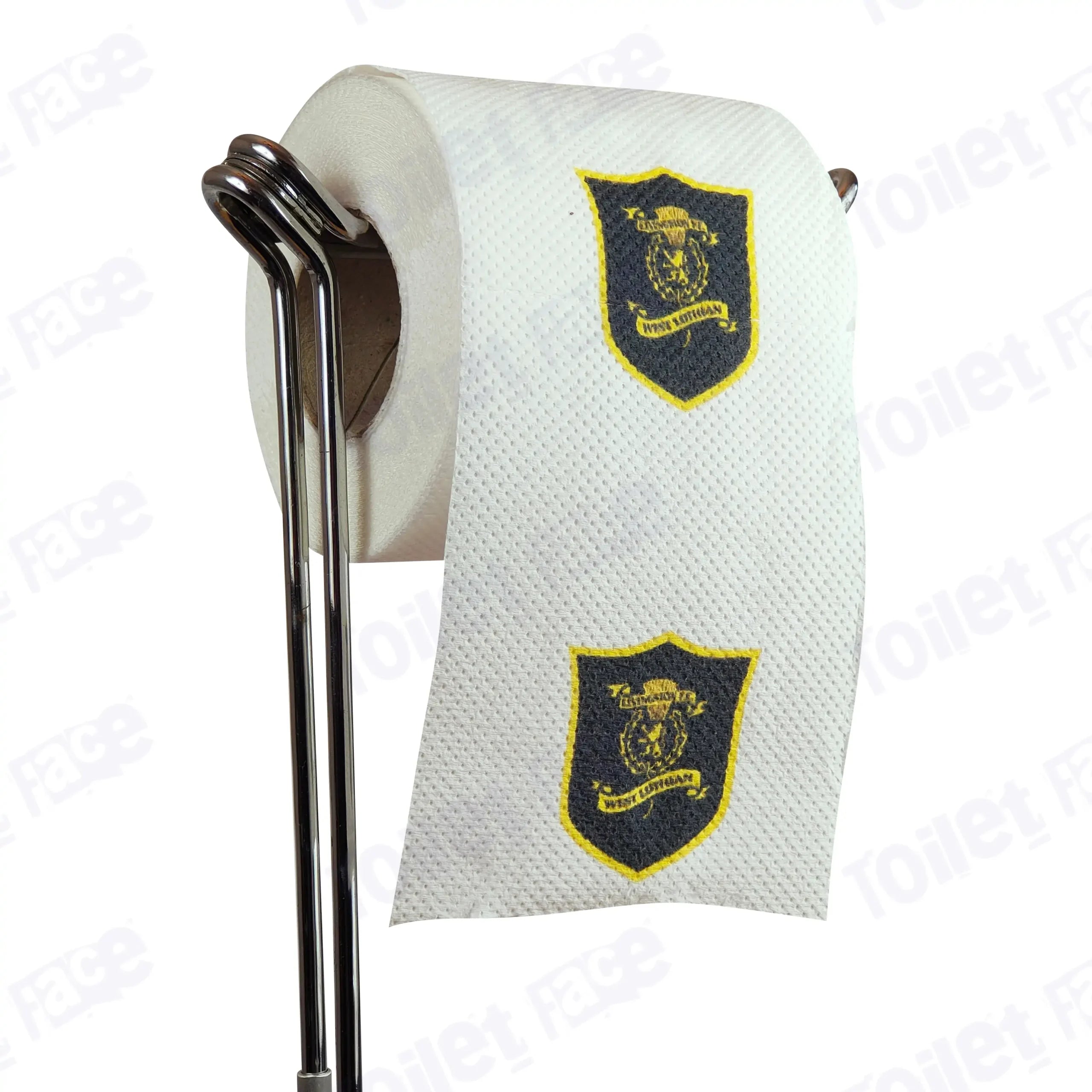 Livingston Novelty Toilet Paper Product Image On A Stand|Livingston Novelty Toilet Paper Product Image On It's Side|||||||||||||||