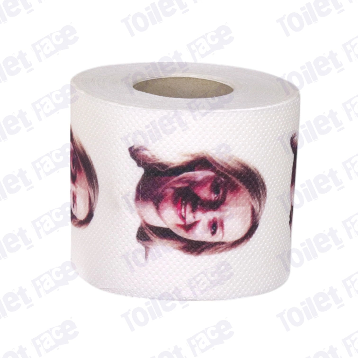 Liz Truss Novelty Toilet Paper Product Image On It's Side