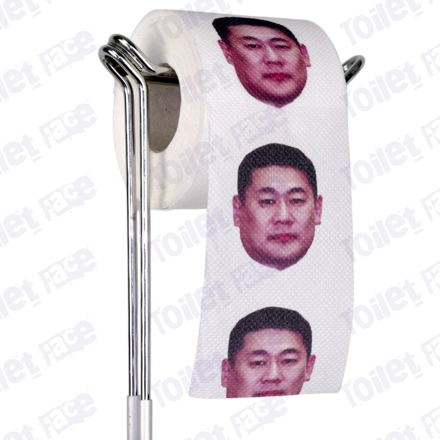Luvsannamsrain Oyun-Erdene Novelty Toilet Paper Product Image On A Stand