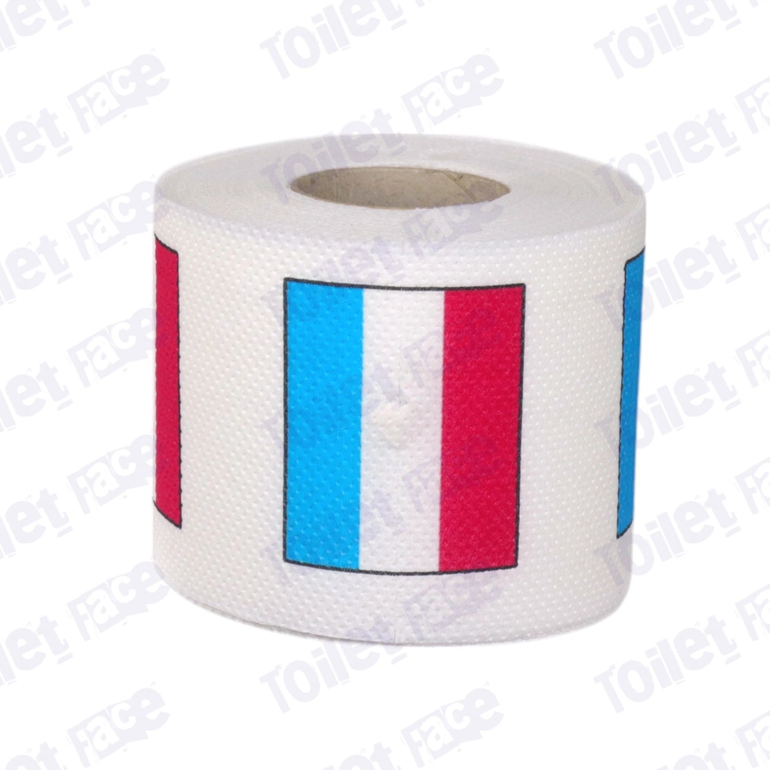 luxembourg flag printed on novelty toilet paper roll