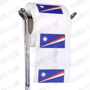marshall islands flag novelty toilet paper on a holder