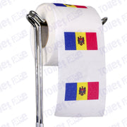 moldova flag novelty toilet paper on a holder