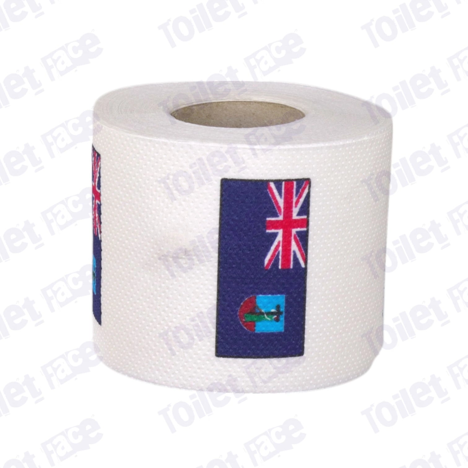 montserrat flag printed on novelty toilet paper roll