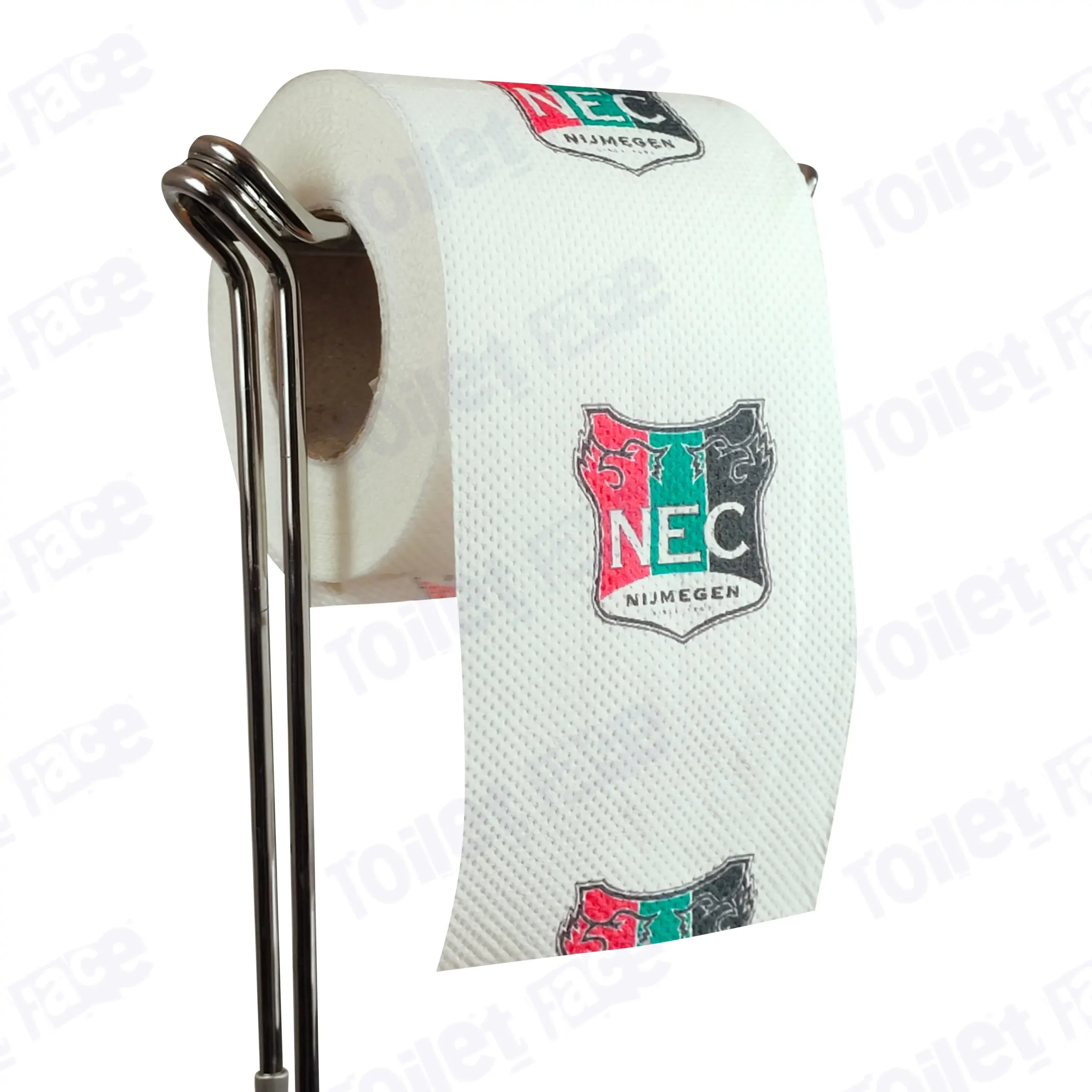 NEC Nijmegen Novelty Toilet Paper Product Image On A Stand|NEC Nijmegen Novelty Toilet Paper Product Image On It's Side|||||||||||||||