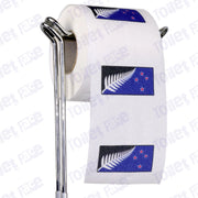 new zealand flag novelty toilet paper on a holder