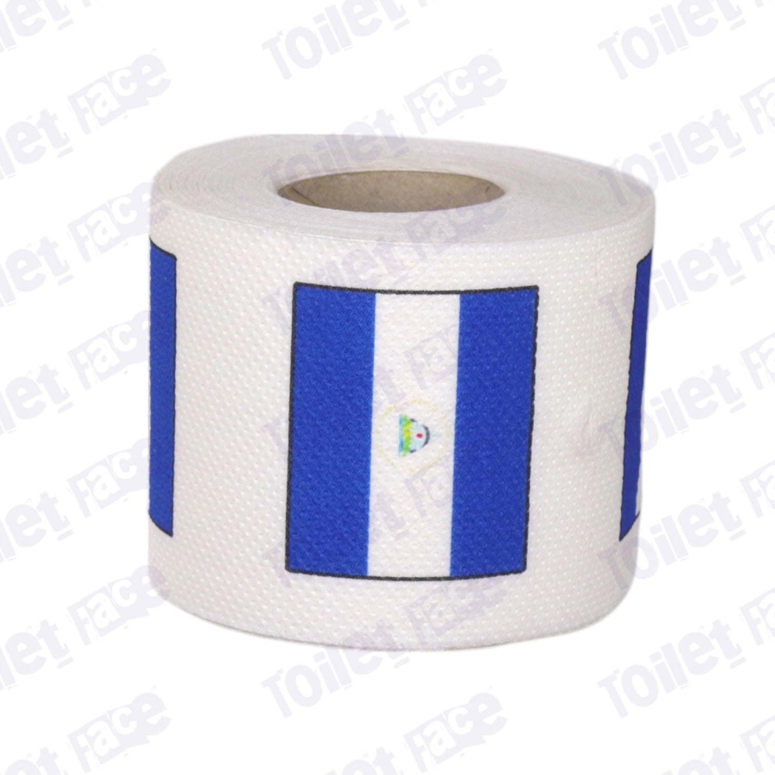 nicaragua flag printed on novelty toilet paper roll