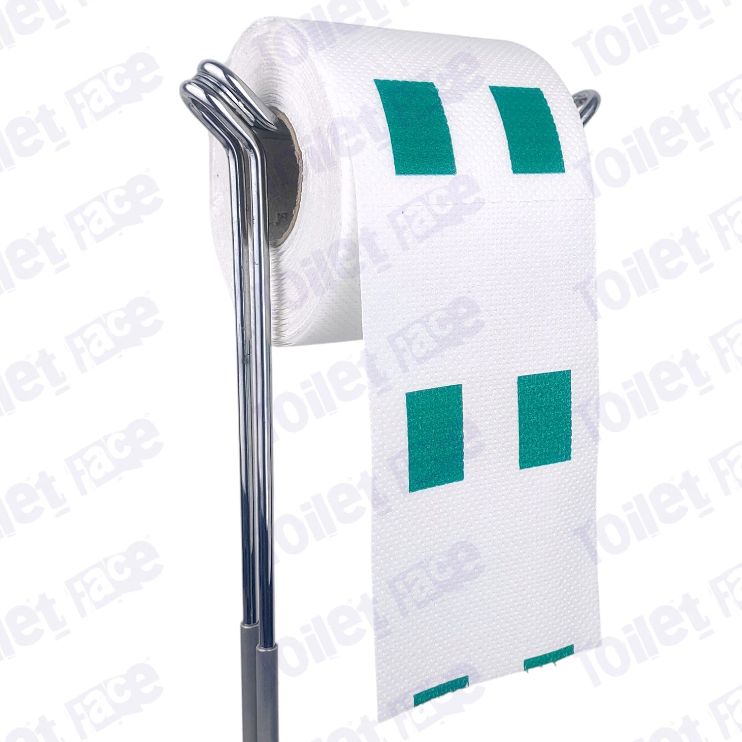 nigeria flag novelty toilet paper on a holder