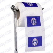 northern mariana islands flag novelty toilet paper on a holder