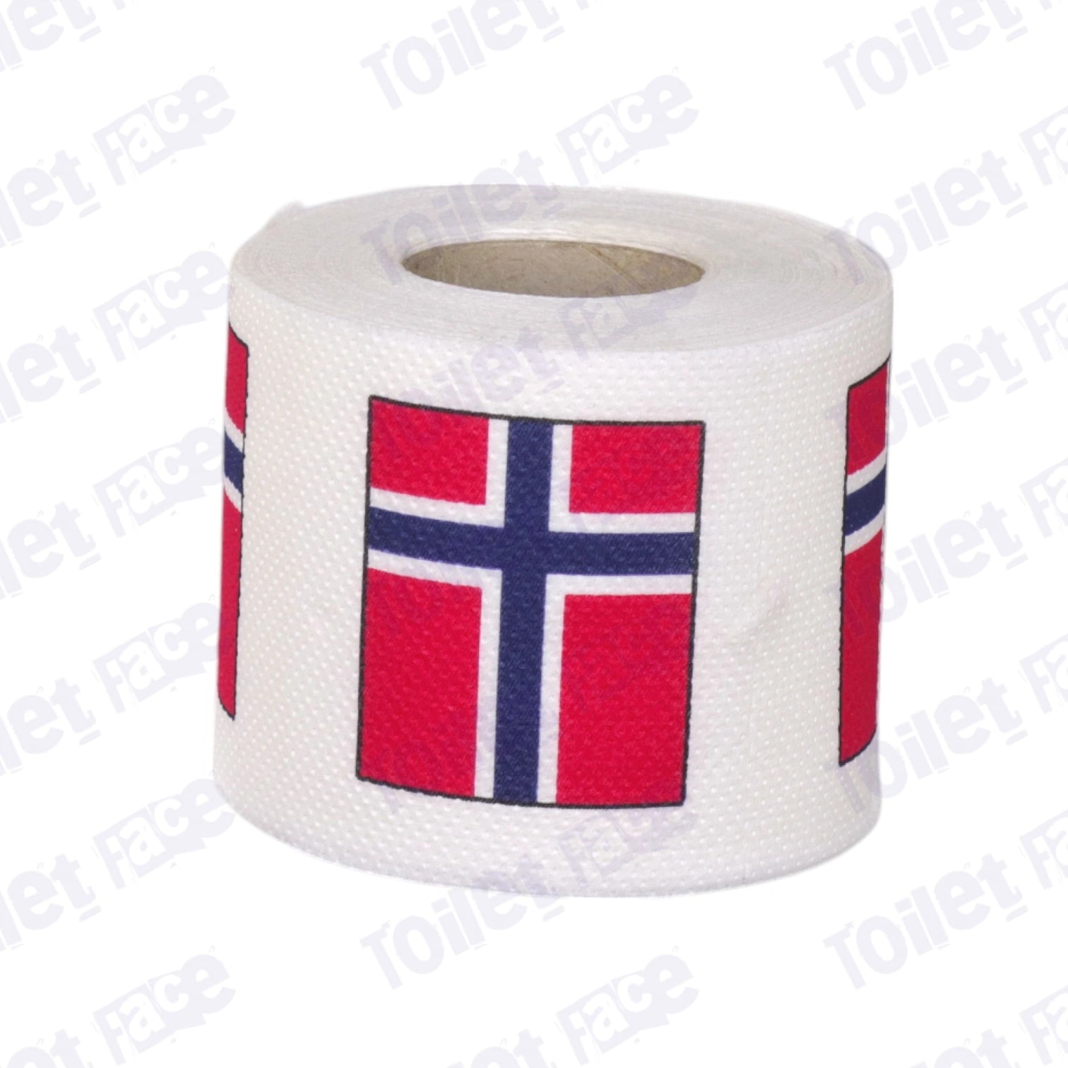 norway flag printed on novelty toilet paper roll