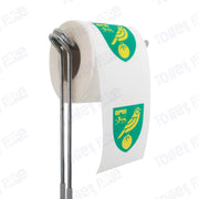 Norwich City Novelty Toilet Paper Product Image On A Stand|Norwich City Novelty Toilet Paper Product Image On It's Side|||||||||||||||||||||||