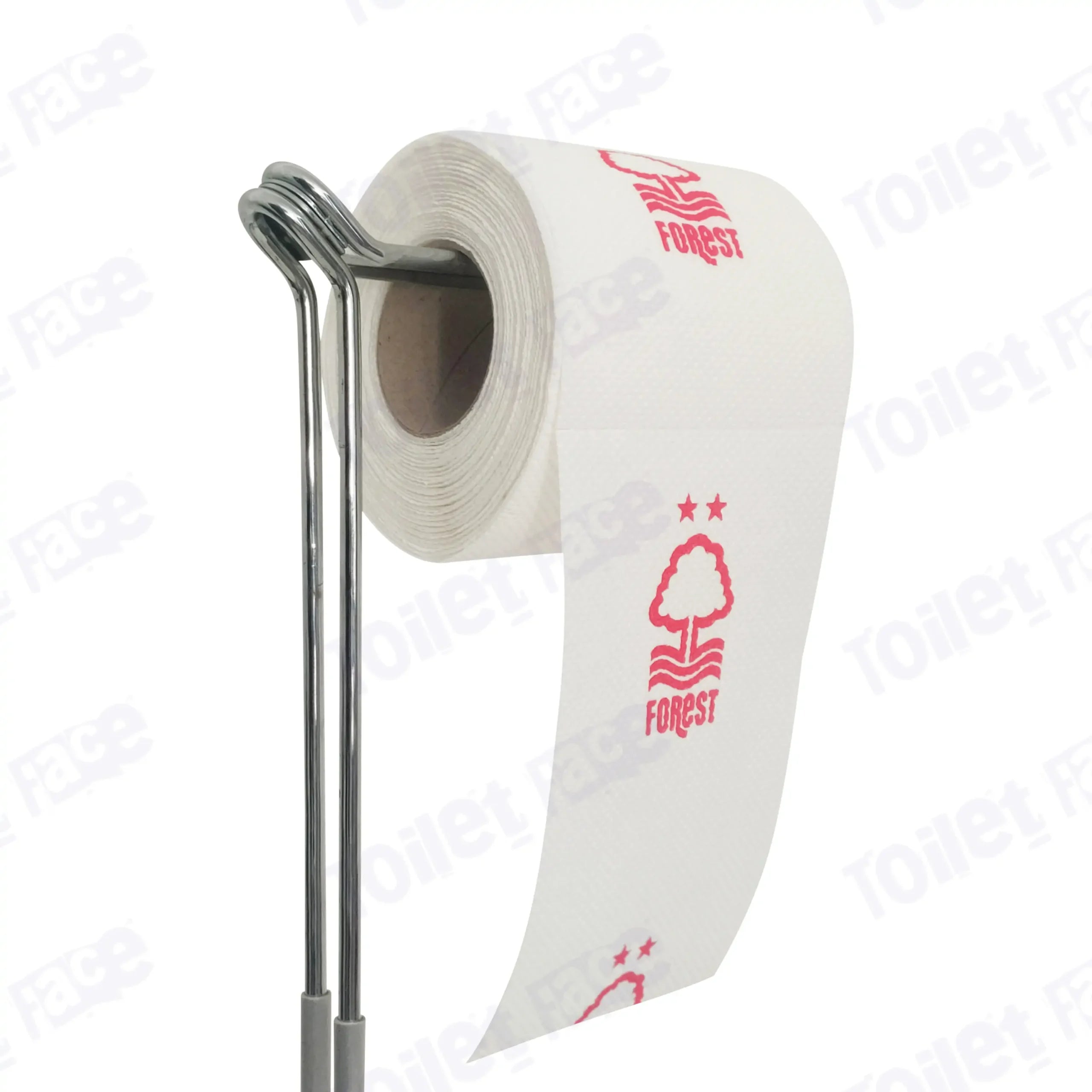 Nottingham Forest Novelty Toilet Paper Product Image On A Stand|Nottingham Forest Novelty Toilet Paper Product Image On It's Side|||||||||||||||||||||||