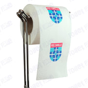 PEC Zwolle Novelty Toilet Paper Product Image On A Stand|PEC Zwolle Novelty Toilet Paper Product Image On It's Side|||||||||||||||