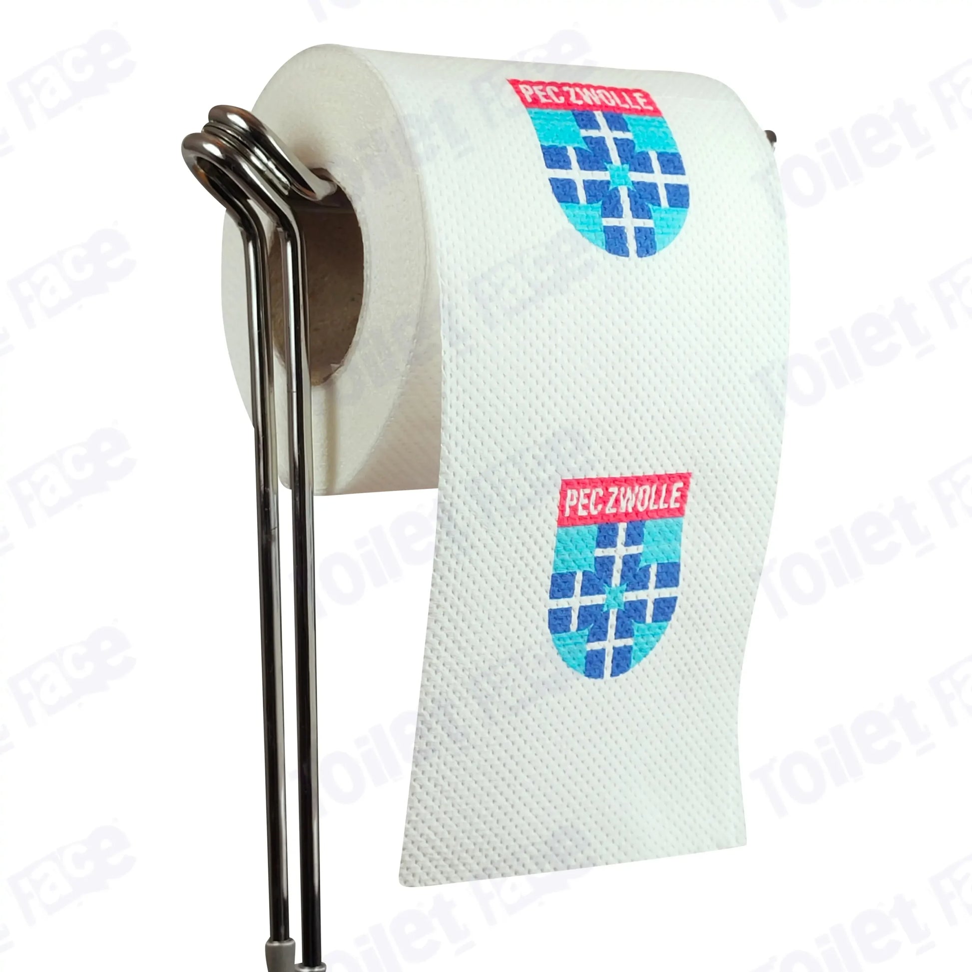 PEC Zwolle Novelty Toilet Paper Product Image On A Stand|PEC Zwolle Novelty Toilet Paper Product Image On It's Side|||||||||||||||