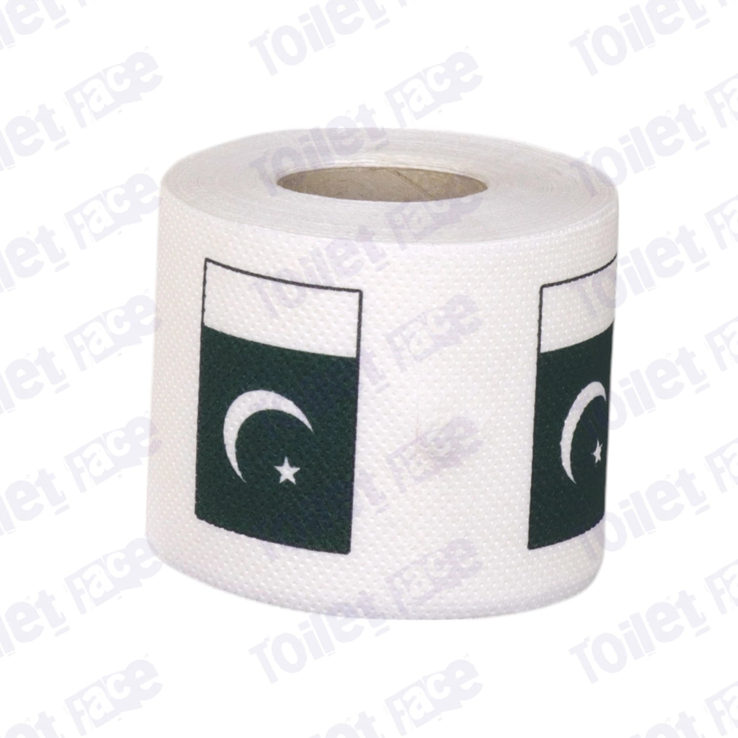 pakistan flag printed on novelty toilet paper roll