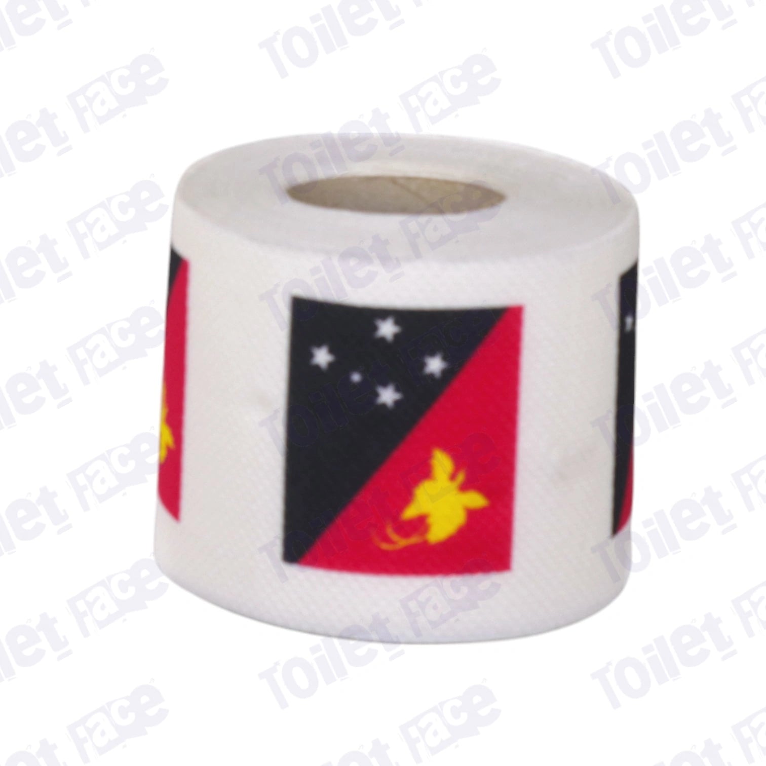 papua new guinea flag printed on novelty toilet paper roll