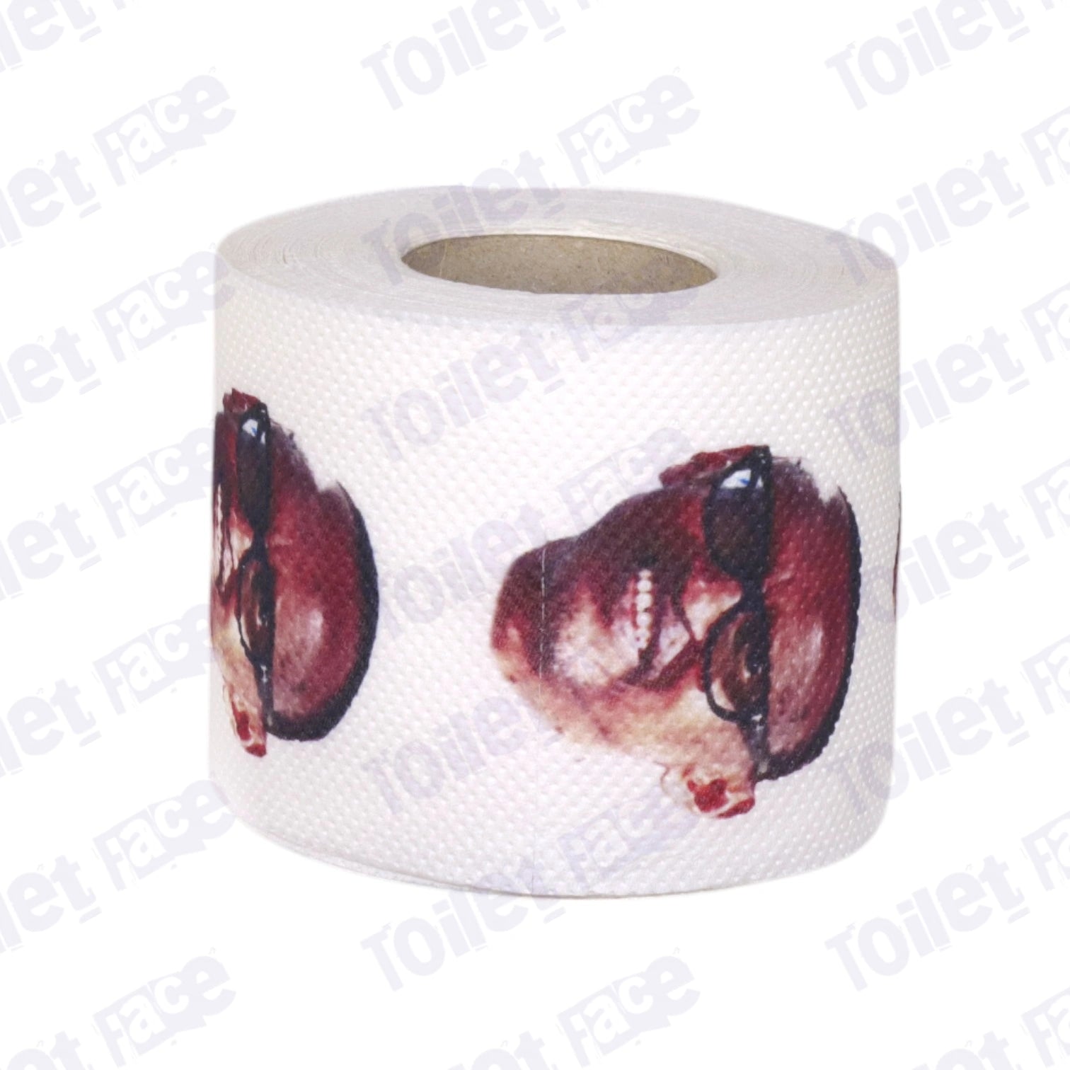 Paul Kagame Novelty Toilet Paper Product Image On It's Side