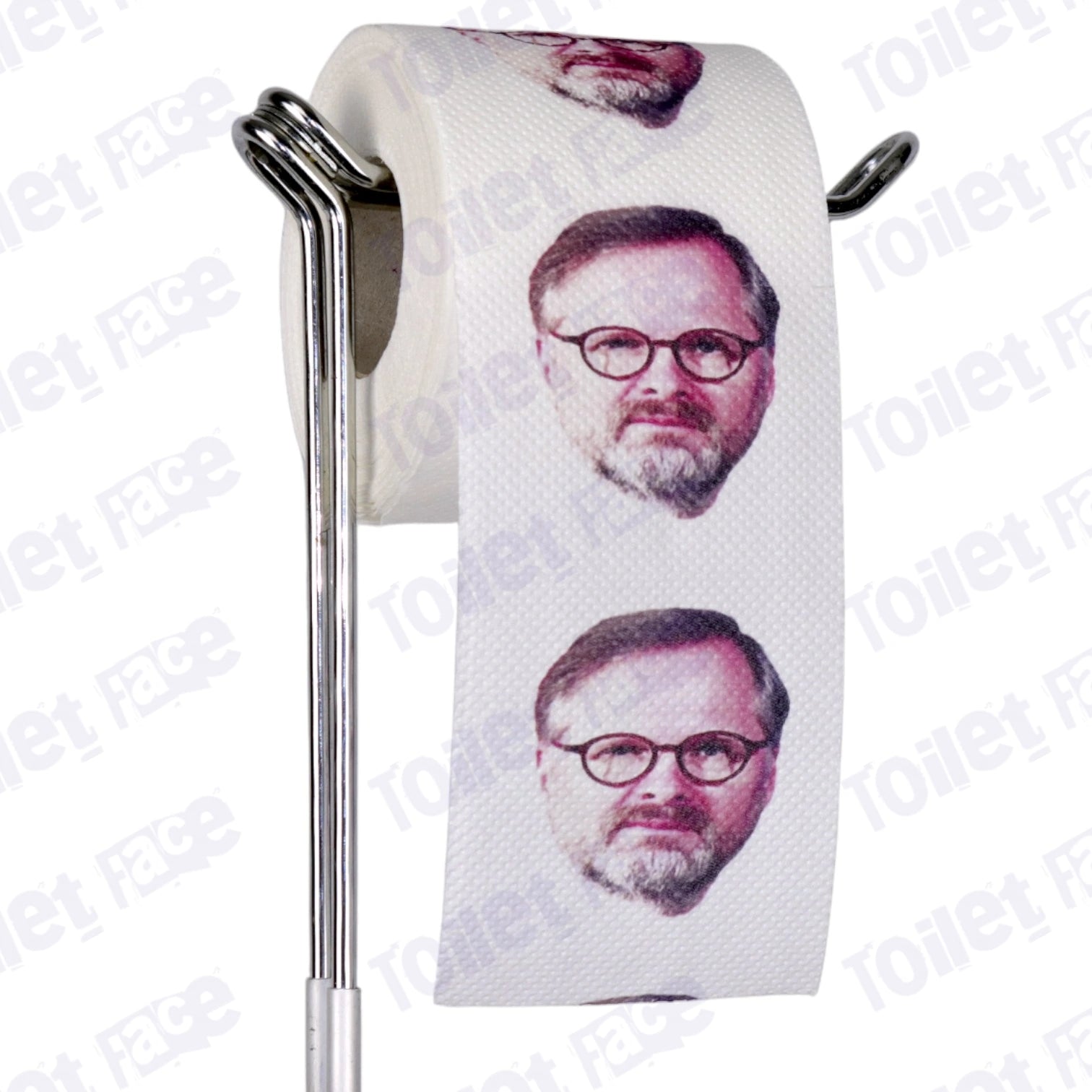 Petr Fiala Novelty Toilet Paper Product Image On A Stand