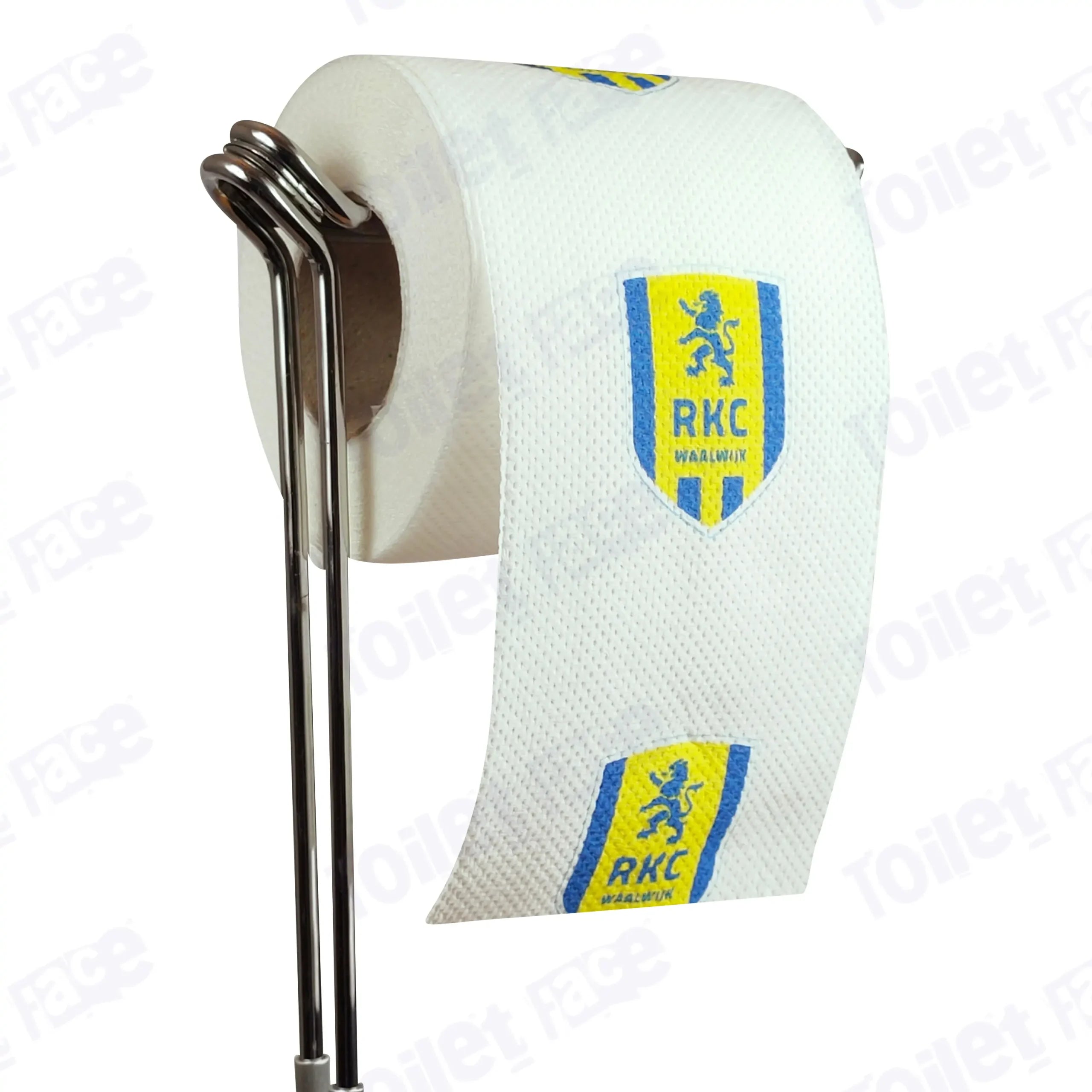 RKC Waalwijk Novelty Toilet Paper Product Image On A Stand|RKC Waalwijk Novelty Toilet Paper Product Image On It's Side|||||||||||||||