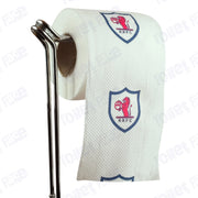 Raith Rovers Novelty Toilet Paper Product Image On A Stand|Raith Rovers Novelty Toilet Paper Product Image On It's Side|||||||||||||||||||||||