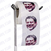 Ralph Gonsalves Novelty Toilet Paper Product Image On A Stand