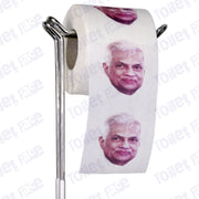 Ranil Wickremesinghe Novelty Toilet Paper Product Image On A Stand