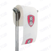 Rotherham United Novelty Toilet Paper Product Image On A Stand|Rotherham United Novelty Toilet Paper Product Image On It's Side|||||||||||||||||||||||
