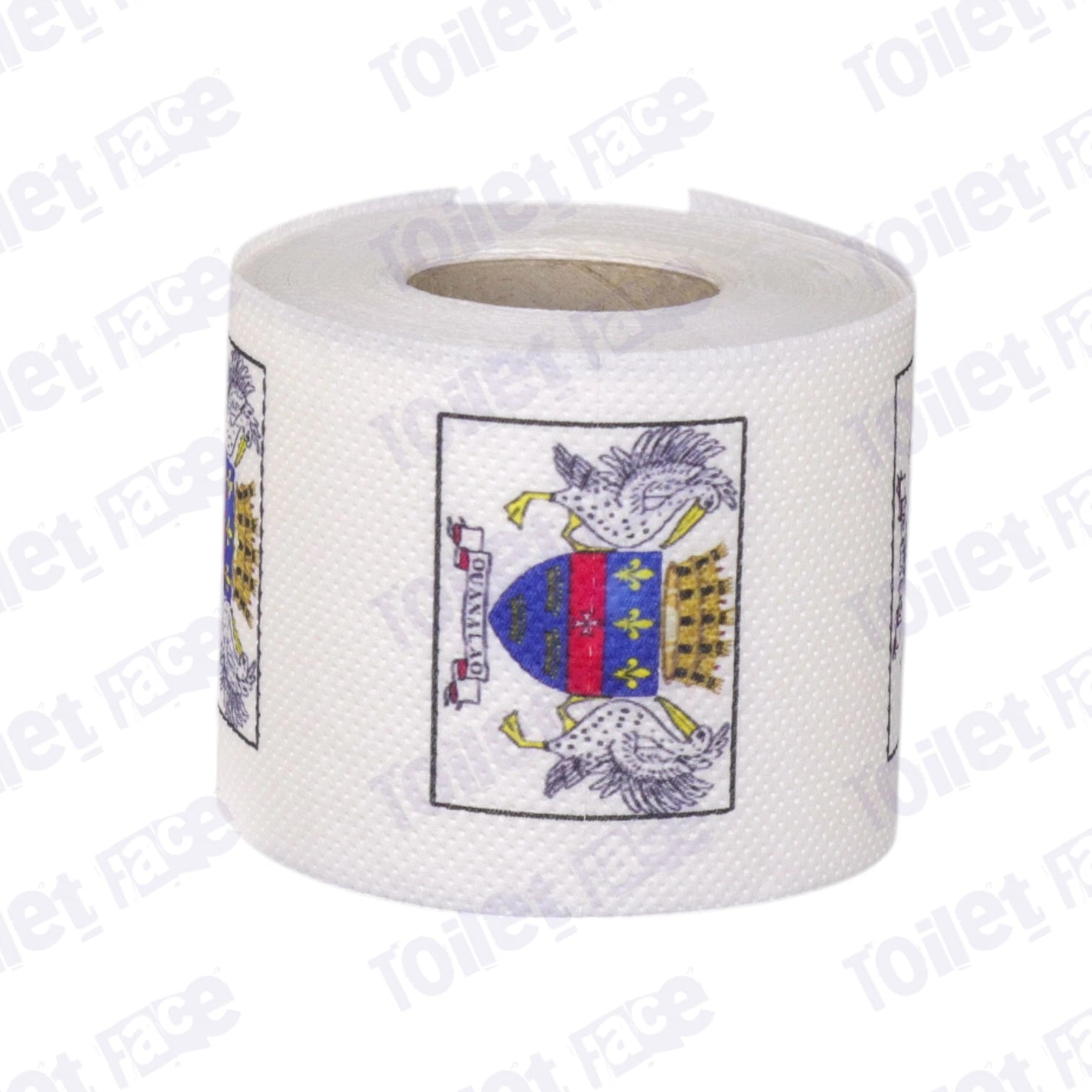 saint barthelemy flag printed on novelty toilet paper roll