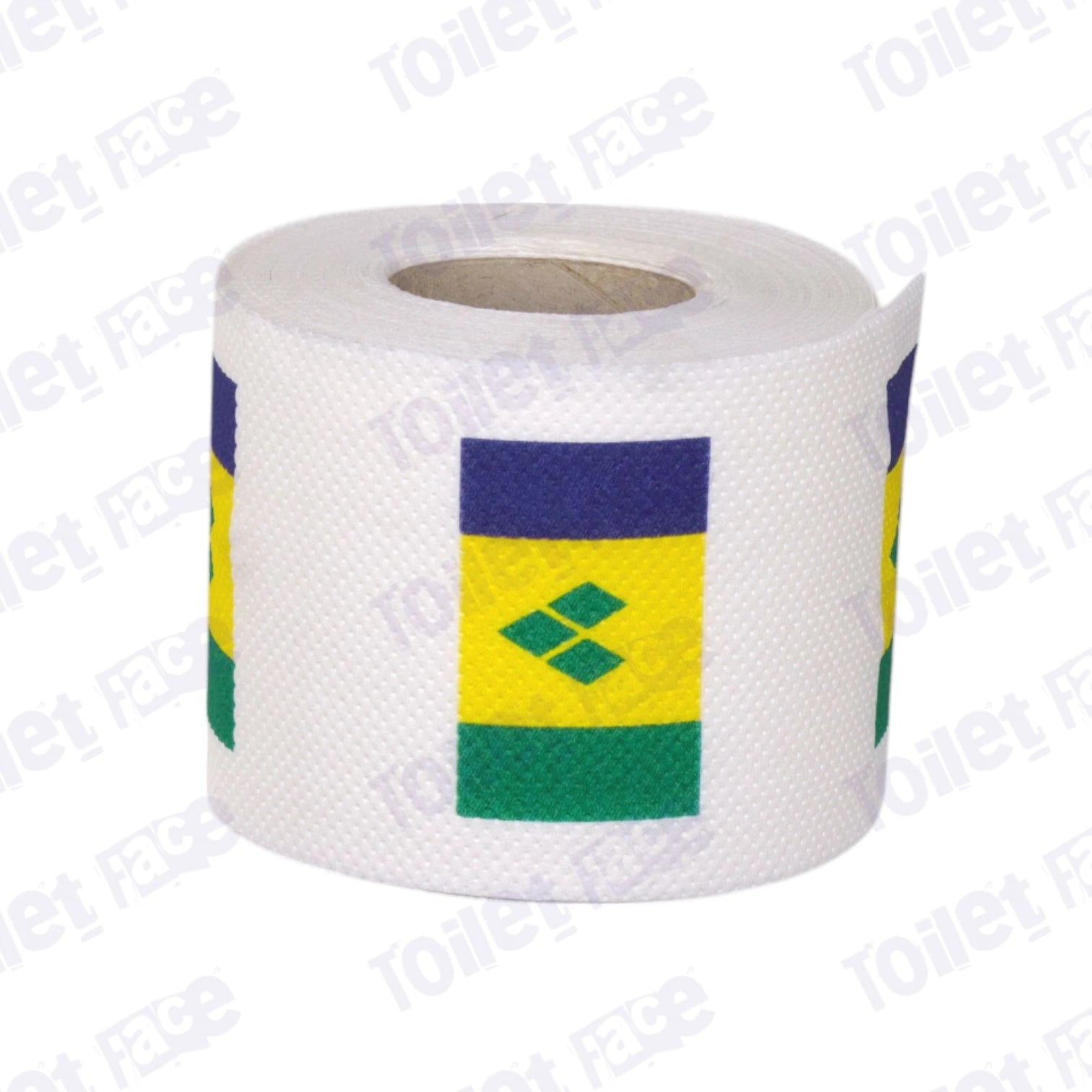 saint vincent and the grenadines flag printed on novelty toilet paper roll
