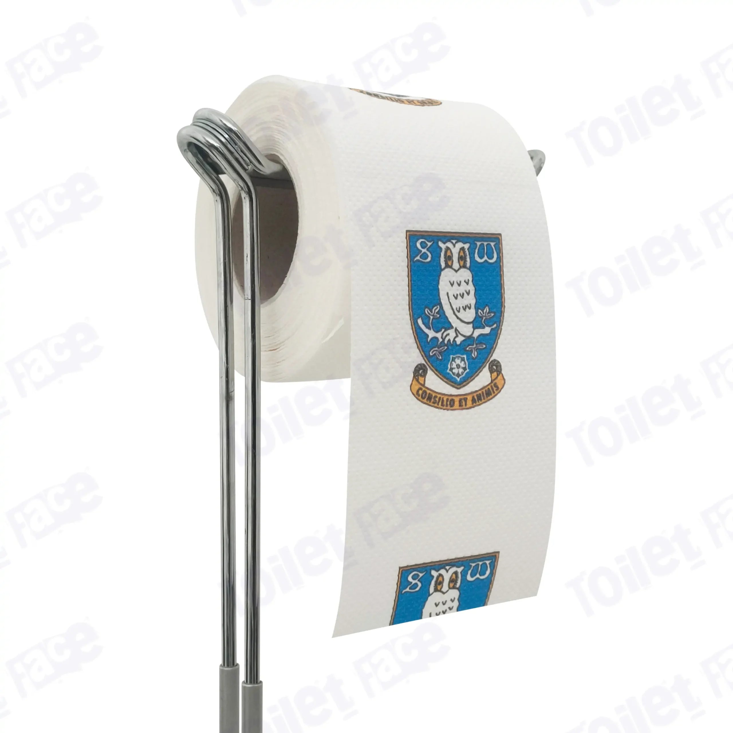 Sheffield Wednesday Novelty Toilet Paper Product Image On A Stand|Sheffield Wednesday Novelty Toilet Paper Product Image On It's Side|||||||||||||||||||||||