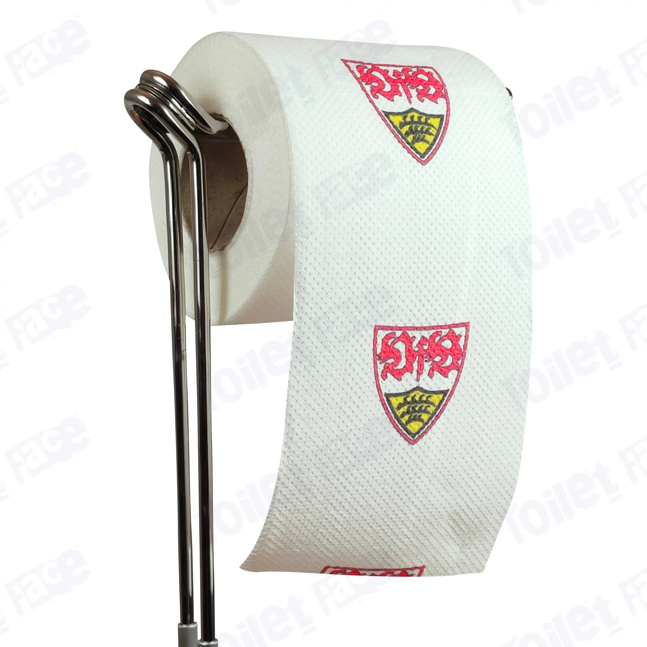 Stuttgart Novelty Toilet Paper Product Image On A Stand|Stuttgart Novelty Toilet Paper Product Image On It's Side|||||||