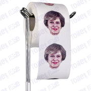 Theresa May Novelty Toilet Paper Product Image On A Stand