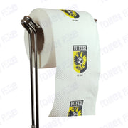 Vitesse Arnhem Novelty Toilet Paper Product Image On A Stand|Vitesse Arnhem Novelty Toilet Paper Product Image On It's Side|||||||||||||||