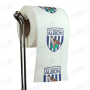 West Bromwich Albion Novelty Toilet Paper Product Image On A Stand|West Bromwich Albion Novelty Toilet Paper Product Image On It's Side|||||||||||||||