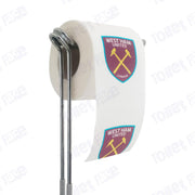 West Ham United Novelty Toilet Paper Product Image On A Stand|West Ham United Novelty Toilet Paper Product Image On It's Side|||||||||||||||||||||||