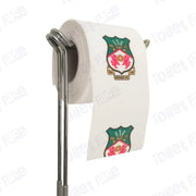 Wrexham Novelty Toilet Paper Product Image On A Stand|Wrexham Novelty Toilet Paper Product Image On It's Side|||||||