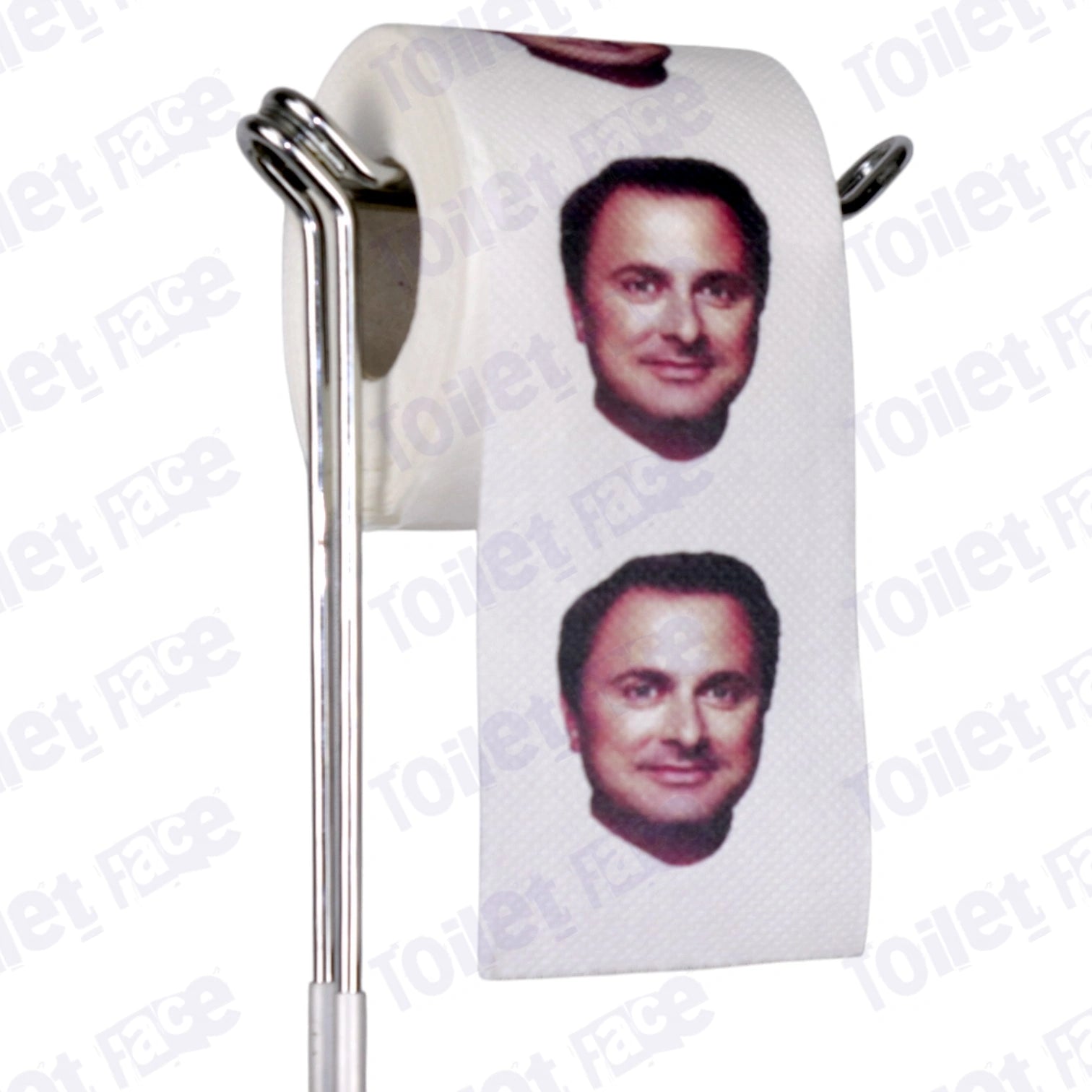 Xavier Bettel Novelty Toilet Paper Product Image On A Stand