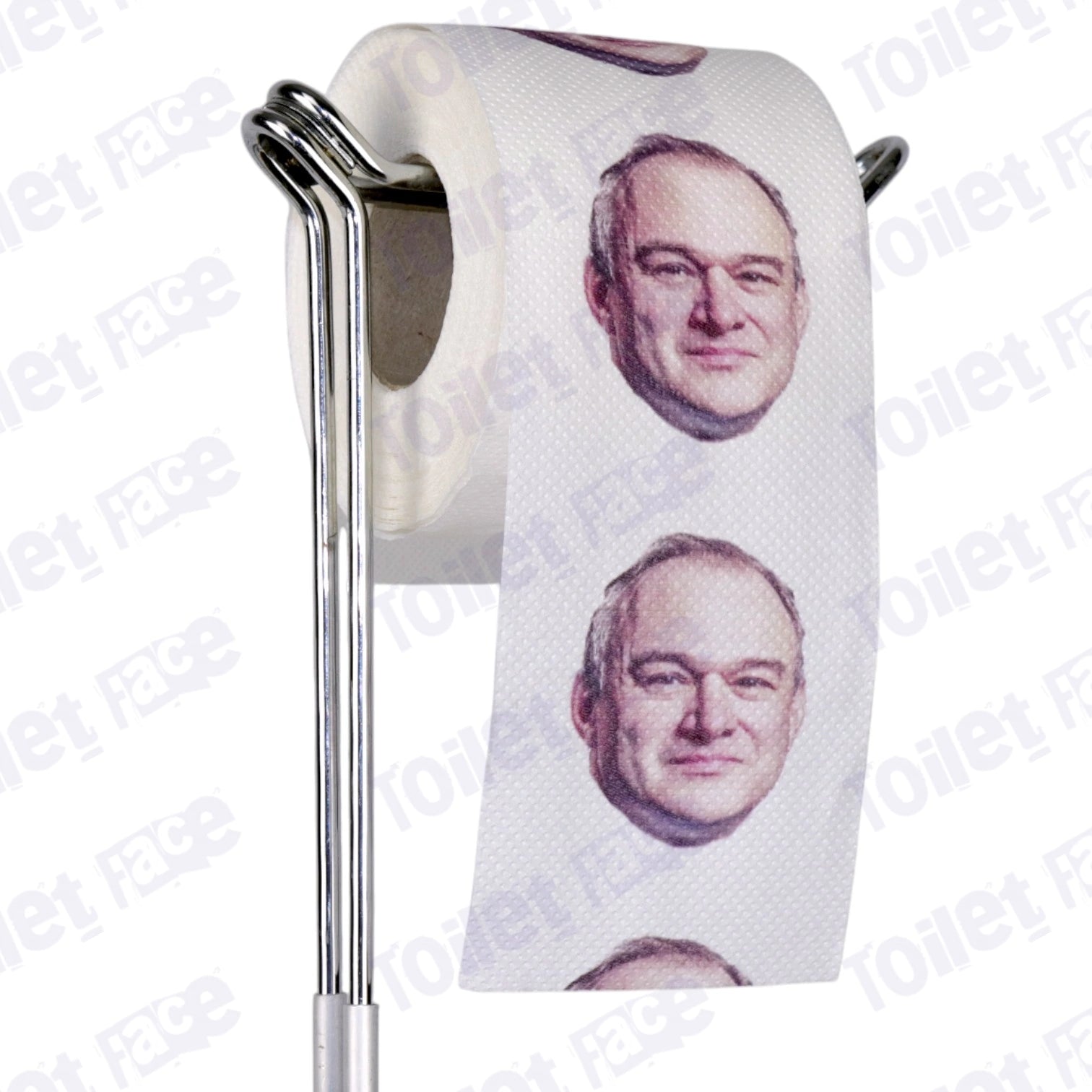Ed Davey Novelty Toilet Paper Product Image On A Stand